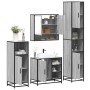 Set de muebles de baño 4 pzas madera contrachapada gris sonoma by , Bathroom furniture - Ref: Foro24-3301238, Price: 374,36 €...