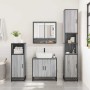 Set de muebles de baño 4 pzas madera contrachapada gris sonoma by , Bathroom furniture - Ref: Foro24-3301238, Price: 374,36 €...