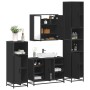 Juego de muebles de baño 4 pzas madera contrachapada negro by , Bathroom furniture - Ref: Foro24-3301210, Price: 451,22 €, Di...