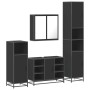 Juego de muebles de baño 4 pzas madera contrachapada negro by , Bathroom furniture - Ref: Foro24-3301210, Price: 451,22 €, Di...
