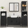Juego de muebles de baño 4 pzas madera contrachapada negro von , Badezimmermöbel - Ref: Foro24-3301250, Preis: 366,36 €, Raba...