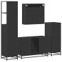 Juego de muebles de baño 4 pzas madera contrachapada negro von , Badezimmermöbel - Ref: Foro24-3301250, Preis: 366,36 €, Raba...