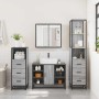 Set de muebles de baño 4 pzas madera contrachapada gris sonoma by , Bathroom furniture - Ref: Foro24-3301273, Price: 353,96 €...