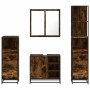 Set de muebles baño 4 pzas madera contrachapada roble ahumado von , Badezimmermöbel - Ref: Foro24-3301267, Preis: 317,88 €, R...