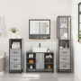 Set de muebles de baño 4 pzas madera contrachapada gris sonoma by , Bathroom furniture - Ref: Foro24-3301303, Price: 350,27 €...