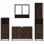 Set de muebles baño 4 pzas madera contrachapada roble marrón by , Bathroom furniture - Ref: Foro24-3301284, Price: 355,18 €, ...