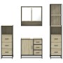 Juego de muebles de baño 4 pzas contrachapada roble sonoma von , Badezimmermöbel - Ref: Foro24-3301286, Preis: 343,34 €, Raba...