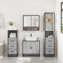 Set de muebles de baño 4 pzas madera contrachapada gris sonoma by , Bathroom furniture - Ref: Foro24-3301278, Price: 337,84 €...