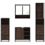 Set de muebles baño 4 pzas madera contrachapada roble marrón von , Badezimmermöbel - Ref: Foro24-3301299, Preis: 346,12 €, Ra...