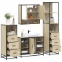 Juego de muebles de baño 4 pzas contrachapada roble sonoma by , Bathroom furniture - Ref: Foro24-3301301, Price: 333,58 €, Di...