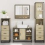 Juego de muebles de baño 4 pzas contrachapada roble sonoma by , Bathroom furniture - Ref: Foro24-3301301, Price: 333,58 €, Di...