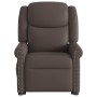 Sillón reclinable eléctrico marrón brillante by , Armchairs - Ref: Foro24-3303423, Price: 323,84 €, Discount: %