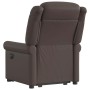 Sillón reclinable eléctrico marrón brillante by , Armchairs - Ref: Foro24-3303423, Price: 323,84 €, Discount: %