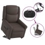Sillón reclinable eléctrico marrón brillante de , Sillones - Ref: Foro24-3303423, Precio: 323,72 €