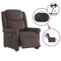 Sillón reclinable eléctrico marrón brillante by , Armchairs - Ref: Foro24-3303423, Price: 323,84 €, Discount: %