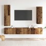 Conjunto de mueble de TV 4 piezas montado la pared madera vieja von , TV-Möbel - Ref: Foro24-3329153, Preis: 209,20 €, Rabatt: %
