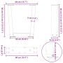 Patas para mesa de comedor forma V 2 uds blanco 40x(30-31,3) cm by , Table legs - Ref: Foro24-4012605, Price: 49,92 €, Discou...