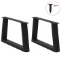 Patas para mesa de comedor forma V 2 uds negro 70x(30-31,3) cm by , Table legs - Ref: Foro24-4012536, Price: 67,65 €, Discoun...
