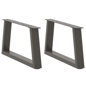 Patas para mesa comedor forma V 2 uds antracita 60x(30-31,3) cm by , Table legs - Ref: Foro24-4012534, Price: 64,64 €, Discou...