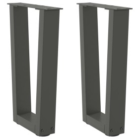 Patas para mesa de comedor en forma de V 2 uds antracita acero de , Patas para mesas - Ref: Foro24-4012626, Precio: 60,81 €, ...