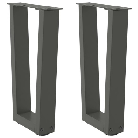 Patas para mesa de comedor en forma de V 2 uds antracita acero by , Table legs - Ref: Foro24-4012626, Price: 60,81 €, Discoun...