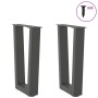 Patas para mesa de comedor en forma de V 2 uds antracita acero by , Table legs - Ref: Foro24-4012626, Price: 60,81 €, Discoun...