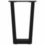Patas para mesa de comedor en forma de V 2 uds acero negro by , Table legs - Ref: Foro24-4012624, Price: 50,31 €, Discount: %