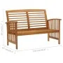 Gartenmöbel-Set 4-teilig aus massivem Akazienholz von vidaXL, Gartensets - Ref: Foro24-3057971, Preis: 314,30 €, Rabatt: %