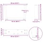 Patas para mesa de comedor forma V 2 uds blanco 60x(30-31,3) cm by , Table legs - Ref: Foro24-4012613, Price: 65,59 €, Discou...