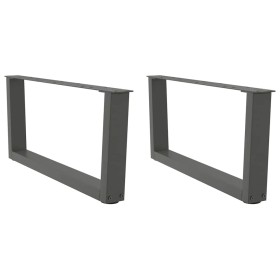 Patas para mesa comedor forma V 2 uds antracita 70x(30-31,3) cm by , Table legs - Ref: Foro24-4012618, Price: 71,74 €, Discou...