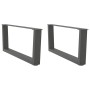 Patas para mesa comedor forma V 2 uds antracita 70x(30-31,3) cm by , Table legs - Ref: Foro24-4012618, Price: 63,75 €, Discou...