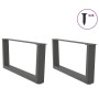 Patas para mesa comedor forma V 2 uds antracita 70x(30-31,3) cm by , Table legs - Ref: Foro24-4012618, Price: 63,75 €, Discou...
