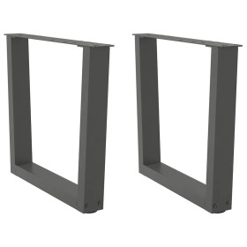 Patas para mesa de comedor en forma de V 2 uds antracita acero by , Table legs - Ref: Foro24-4012630, Price: 67,32 €, Discoun...