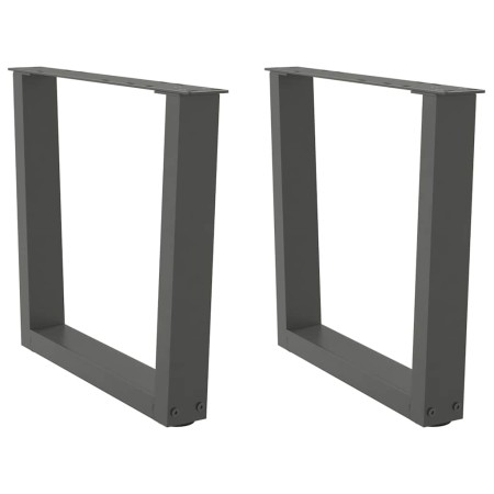 Patas para mesa de comedor en forma de V 2 uds antracita acero by , Table legs - Ref: Foro24-4012630, Price: 67,32 €, Discoun...