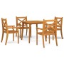 Garden dining set 5 pieces solid acacia wood by vidaXL, Garden sets - Ref: Foro24-3058000, Price: 395,77 €, Discount: %