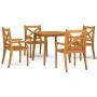 Juego de comedor de jardín 5 piezas madera maciza de acacia de vidaXL, Conjuntos de jardín - Ref: Foro24-3058000, Precio: 382...