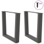 Patas para mesa de comedor en forma de V 2 uds antracita acero by , Table legs - Ref: Foro24-4012630, Price: 67,32 €, Discoun...