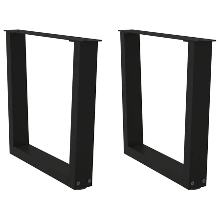 Patas para mesa de comedor forma V 2 uds negro 60x(42-43,3) cm by , Table legs - Ref: Foro24-4012632, Price: 63,78 €, Discoun...