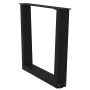 Patas para mesa de comedor forma V 2 uds negro 60x(42-43,3) cm by , Table legs - Ref: Foro24-4012632, Price: 63,78 €, Discoun...