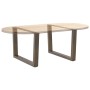 Patas para mesa de comedor forma de V 2 uds acero natural acero by , Table legs - Ref: Foro24-4012639, Price: 72,67 €, Discou...