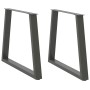Patas para mesa de comedor en forma de V 2 uds antracita acero by , Table legs - Ref: Foro24-4012574, Price: 93,51 €, Discoun...