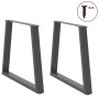 Patas para mesa de comedor en forma de V 2 uds antracita acero by , Table legs - Ref: Foro24-4012574, Price: 93,51 €, Discoun...