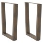 Patas para mesa de comedor en forma de V 2 uds acero natural by , Table legs - Ref: Foro24-4012647, Price: 105,98 €, Discount: %