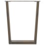 Patas para mesa de comedor en forma de V 2 uds acero natural by , Table legs - Ref: Foro24-4012647, Price: 105,98 €, Discount: %