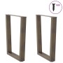 Patas para mesa de comedor en forma de V 2 uds acero natural by , Table legs - Ref: Foro24-4012647, Price: 105,98 €, Discount: %