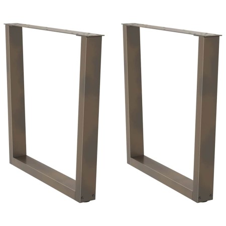 Patas para mesa de comedor en forma de V 2 uds acero natural by , Table legs - Ref: Foro24-4012651, Price: 100,76 €, Discount: %