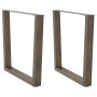 Patas para mesa de comedor en forma de V 2 uds acero natural by , Table legs - Ref: Foro24-4012651, Price: 100,76 €, Discount: %