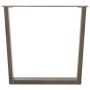 Patas para mesa de comedor en forma de V 2 uds acero natural by , Table legs - Ref: Foro24-4012651, Price: 100,76 €, Discount: %