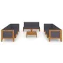 Garden furniture and cushions set 9 pieces solid acacia wood by vidaXL, Garden sets - Ref: Foro24-3058121, Price: 1,00 €, Dis...