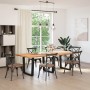 Patas para mesa de comedor en forma de V 3 uds acero negro by , Table legs - Ref: Foro24-4012664, Price: 117,70 €, Discount: %